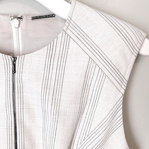 Elie Tahari Galiena size 10 Striped Zip-Front Dress - Picture 6 of 16